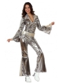 Disfraz Chica Disco Plata